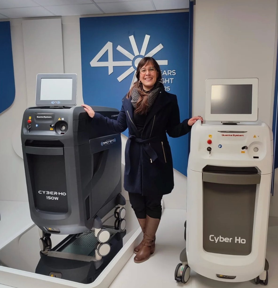 Equipos Cyber Ho de Quanta System Italia — stand 40 años